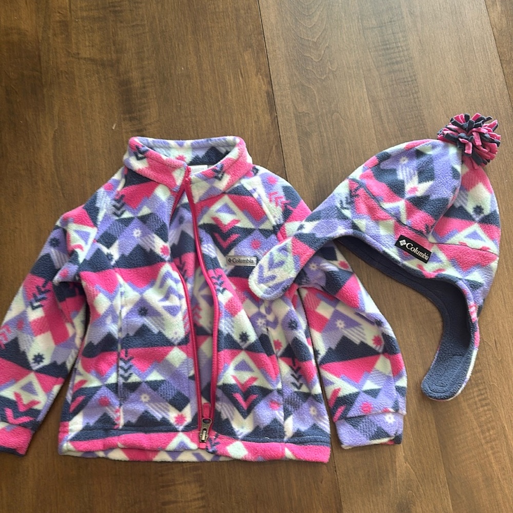 Columbia Toddler Hat + Jacket Combo